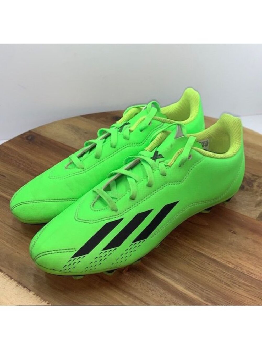 ADIDAS X SPEEDPORTAL.4 FxG SOCCER CLEATS GW8497 NEON GREEN/BLACK YOUTH SIZE 5